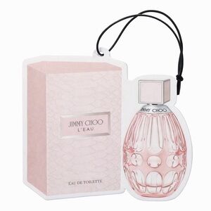 Jimmy Choo L'Eau Eau‎ de Toilette Scented Car Air Freshener Pink Hanging Card